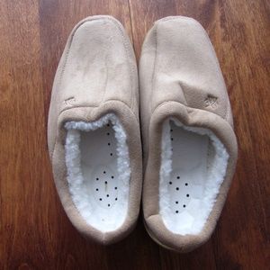 NWOT Tan Slippers With Integrated Insoles